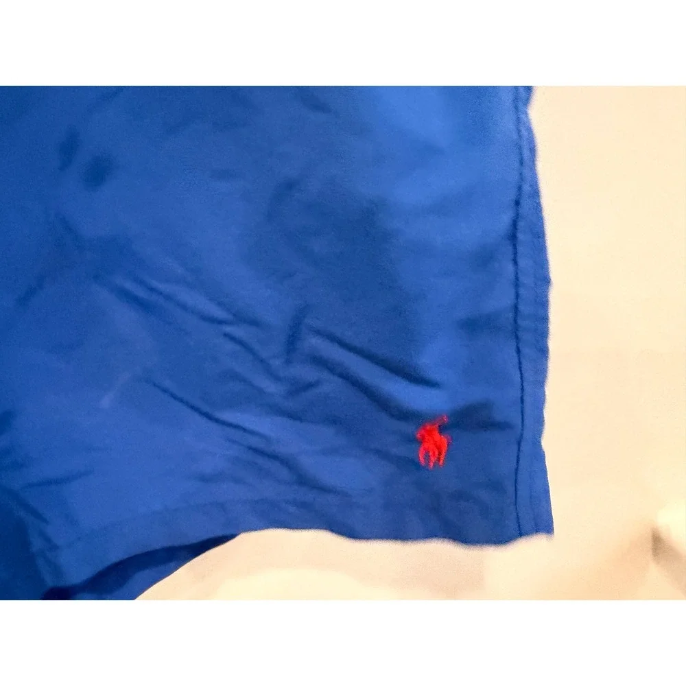 Polo Ralph Lauren Blue Traveler‎ Swim Trunks Shorts L NWOT